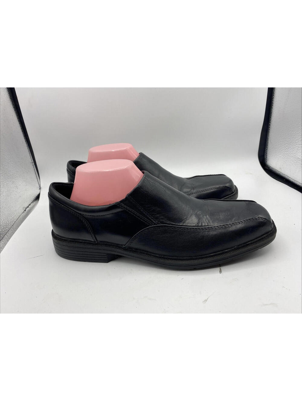 NUNN BUSH Shoes Men’s 9.5 M  Black Leather Slip On Work Dress Loafer Comfort GEL